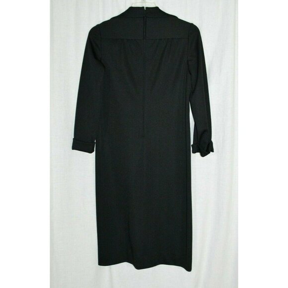Kimberly 1960s Black 100% Polyester Belted Shift D - Picture 5 of 6